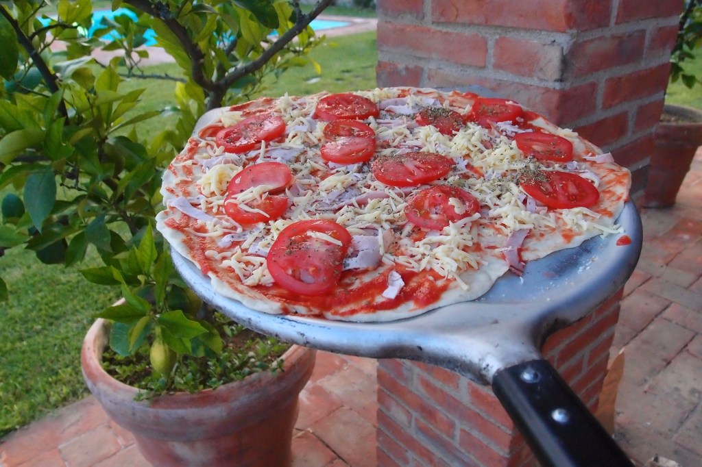 Pizza w drodze do pieca